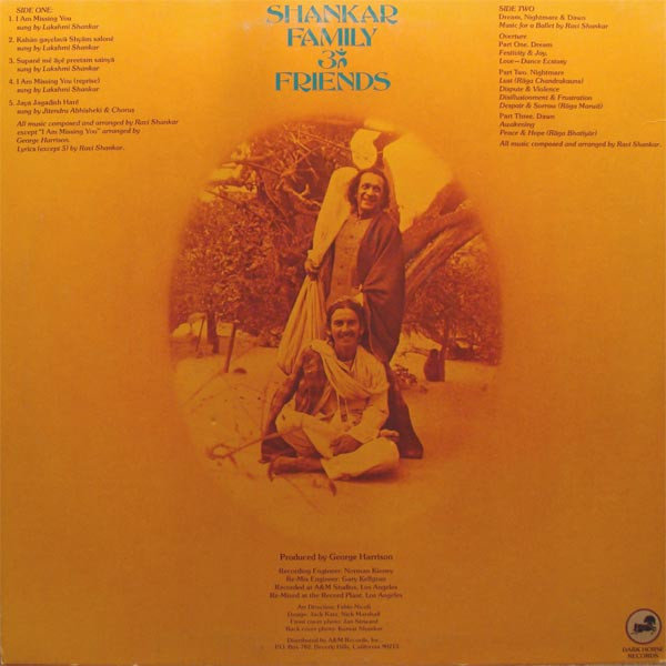 Shankar Family & Friends - Shankar Family ૐ Friends | Dark Horse Records (985006) - 2