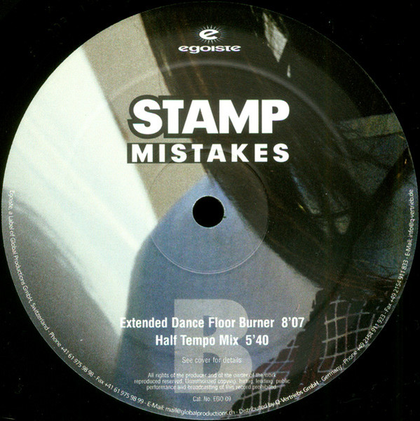 Stamp - Mistakes | Egoiste (EGO 09) - 2 Stamp - Mistakes | Egoiste (EGO 09) - 2
