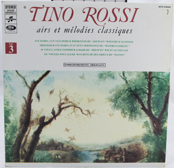 Tino Rossi - Airs Et Mélodies Classiques | Columbia (SCTX 340509)