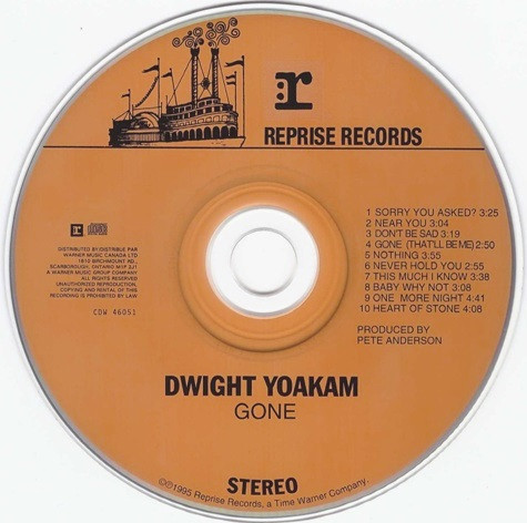 Dwight Yoakam - Gone | Reprise Records (CDW 46051) - 3 Dwight Yoakam - Gone | Reprise Records (CDW 46051) - 3