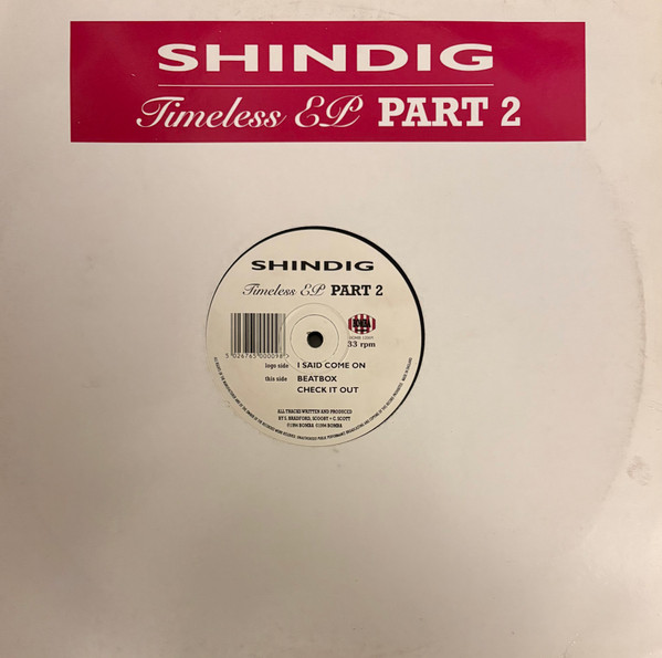 Shindig - Timeless EP Part 2 | Bomba Records (BOMB 12009) - main