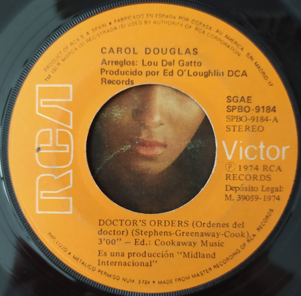 Carol Douglas - Doctor's Orders = Órdenes Del Doctor | RCA Victor (SPBO-9184) - 3