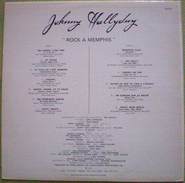 Johnny Hallyday - Rock A Memphis [Vinyl] | Philips (9101009) - 2