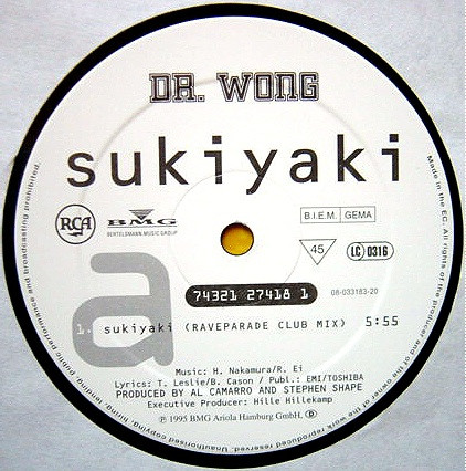 Dr. Wong - Sukiyaki | BMG Ariola Hamburg GmbH (74321 27418 1) - main Dr. Wong - Sukiyaki | BMG Ariola Hamburg GmbH (74321 27418 1) - main