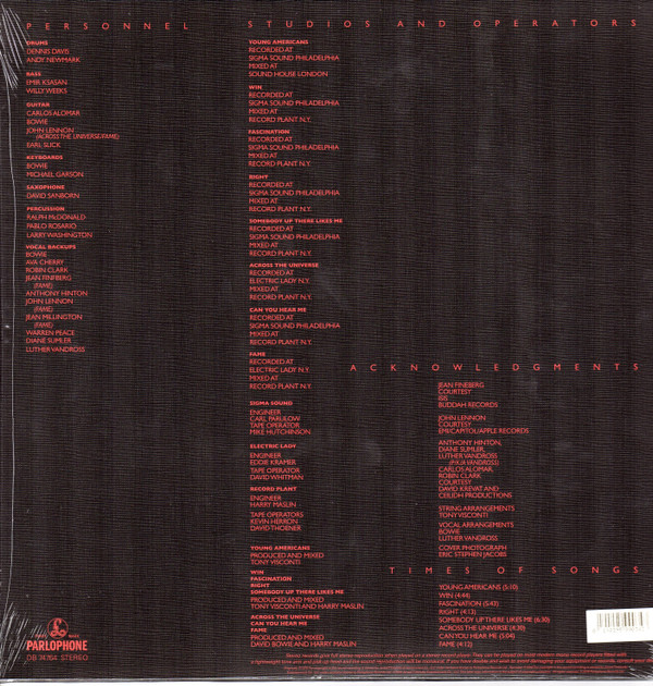 David Bowie - Young Americans | Parlophone (0190295990343) - 2 David Bowie - Young Americans | Parlophone (0190295990343) - 2