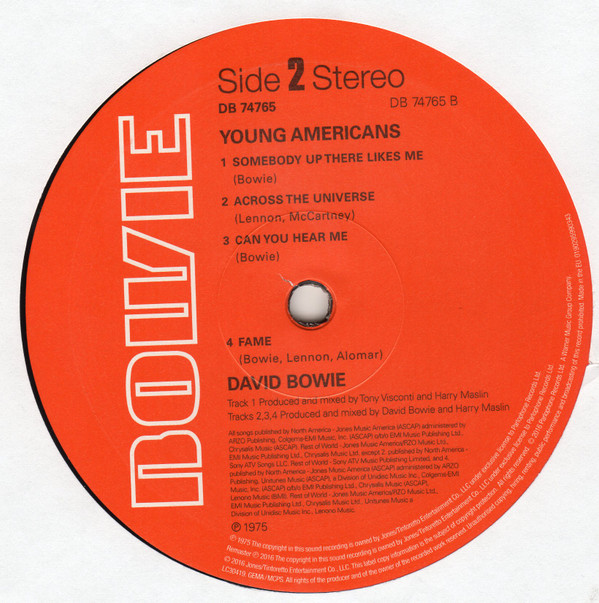 David Bowie - Young Americans | Parlophone (0190295990343) - 3 David Bowie - Young Americans | Parlophone (0190295990343) - 3