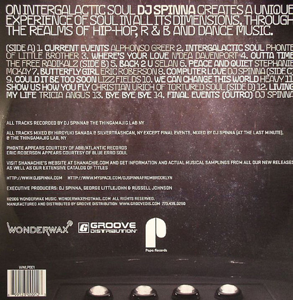 DJ Spinna - Intergalactic Soul | Wonderwax (WWLP001) - 2 DJ Spinna - Intergalactic Soul | Wonderwax (WWLP001) - 2