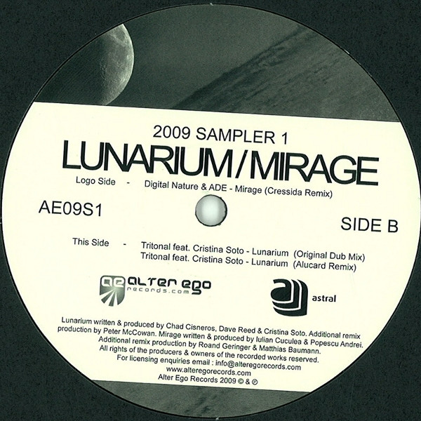Various - 2009 Sampler 1 - Lunarium / Mirage | Alter Ego Records (AE09S1) - main