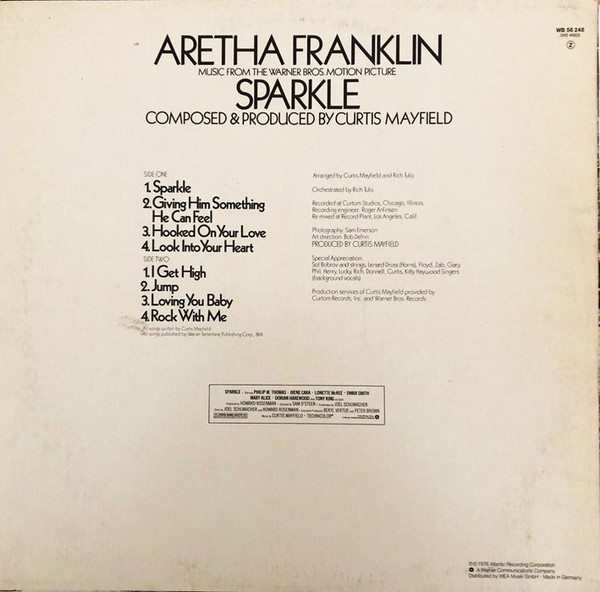 Aretha Franklin - Sparkle | Warner Bros. Records (WB 56 248) - 2 Aretha Franklin - Sparkle | Warner Bros. Records (WB 56 248) - 2