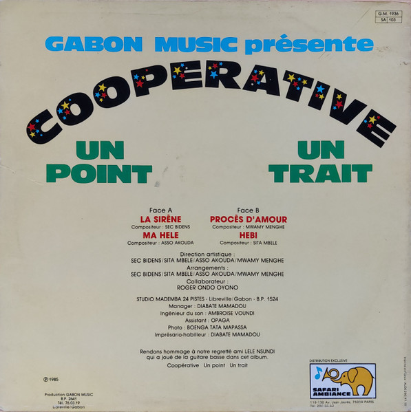 Coopérative Un Point Un Trait - Super Ngo-Ngo-Ngo | Gabon Music (G.M.1936) - 2
