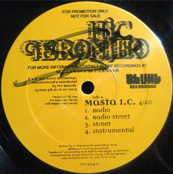 Mic Geronimo - Masta I.C. / Time To Build | Blunt Recordings (TVT 4914-0) - 2
