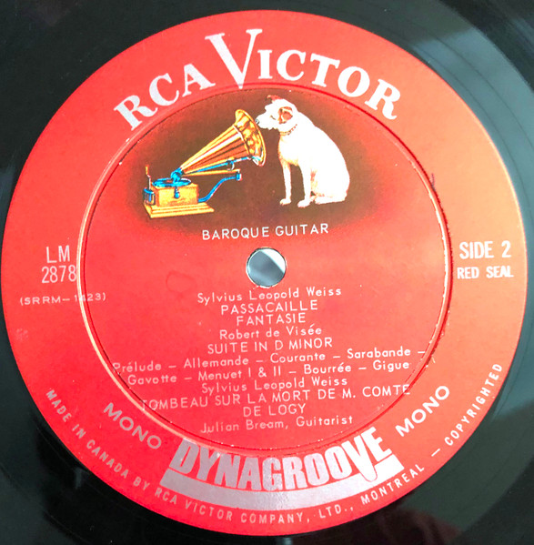 Julian Bream - Baroque Guitar | RCA Victor Red Seal (LM-2878) - 4 Julian Bream - Baroque Guitar | RCA Victor Red Seal (LM-2878) - 4