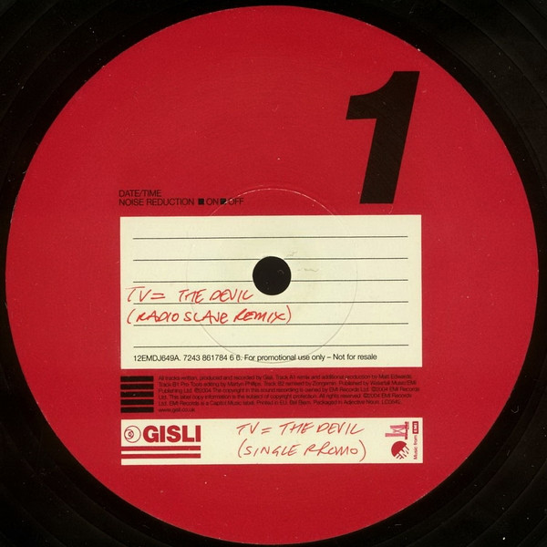 Gisli - TV = The Devil | EMI (12EMDJ 649)