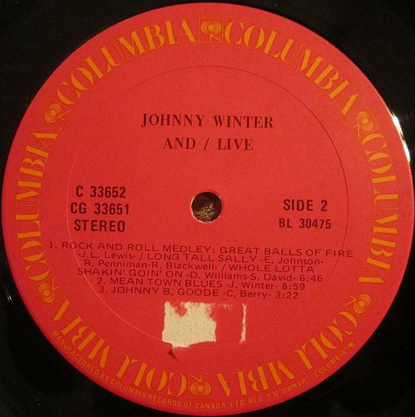 Johnny Winter - And/Live (2LP) [Vinyl] | Columbia (CG 33651) - 4