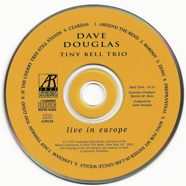 Tiny Bell Trio - Live In Europe | Arabesque Jazz (AJ0126) - 2