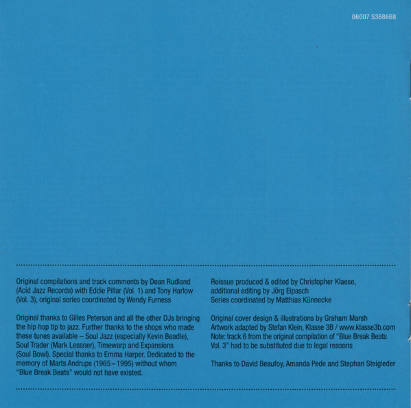 Various - Blue Break Beats - The Jazz Break Beats That Made Hip-Hop Hits | Blue Note (06007 5368668) - 4