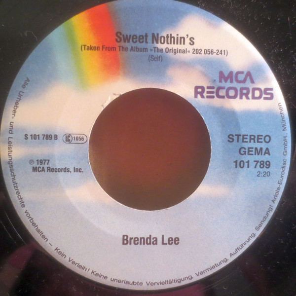 Brenda Lee - I'm Sorry / Sweet Nothin's | MCA Records (101 789) - 4