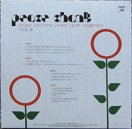 Various - Peace Chant Vol. 8 (More Private Jazz From Germany 1974-1986) | Tramp Records (TRLP-9130) - 2