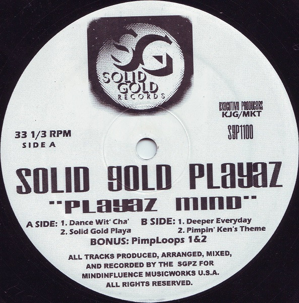Solid Gold Playaz - Playaz Mind | Solid Gold Records (SGP-1100) - main