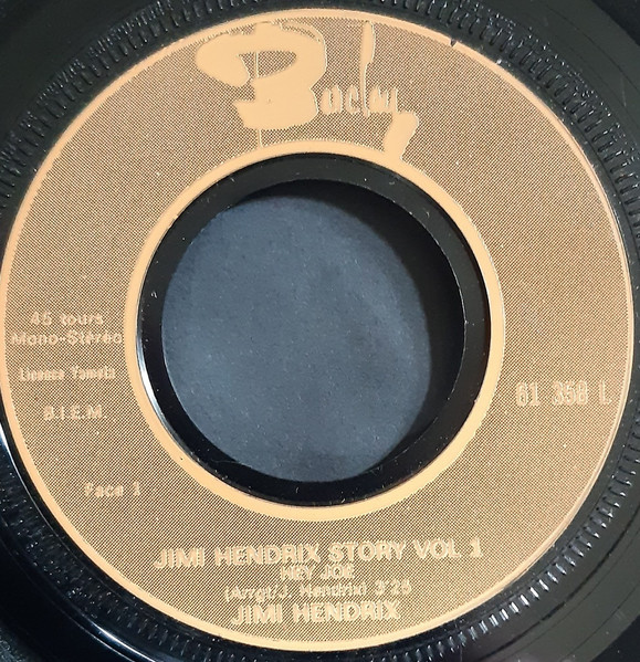 Jimi Hendrix - Hey Joe / Stone Free | Barclay (61.358) - 3