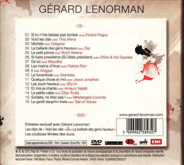 Gérard Lenorman - Duos De Mes Chansons | Play On (5099962389327) - 3