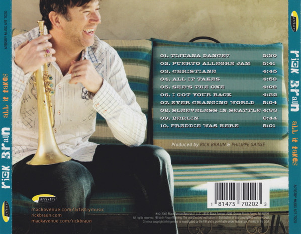 Rick Braun - All It Takes | Artistry Music (ART 7020) - main