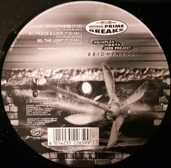 Aquaplex Meets Junk Project - Brightness | Universal Prime Breaks (DMD UPB033) - 3