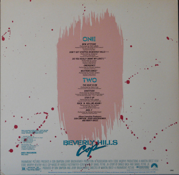 Various - Music From The Motion Picture Soundtrack - Beverly Hills Cop | MCA Records (MCA-5553) - 2 Various - Music From The Motion Picture Soundtrack - Beverly Hills Cop | MCA Records (MCA-5553) - 2