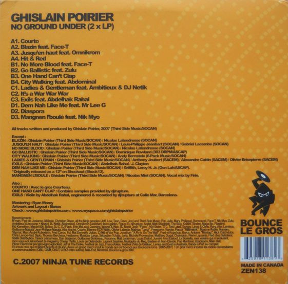 Ghislain Poirier - No Ground Under | Ninja Tune (ZEN 138) - 2 Ghislain Poirier - No Ground Under | Ninja Tune (ZEN 138) - 2
