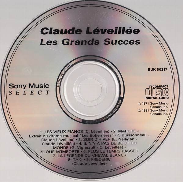 Claude Léveillée - Les Grands Succès | Sony Music Select (BUK 50217) - 3