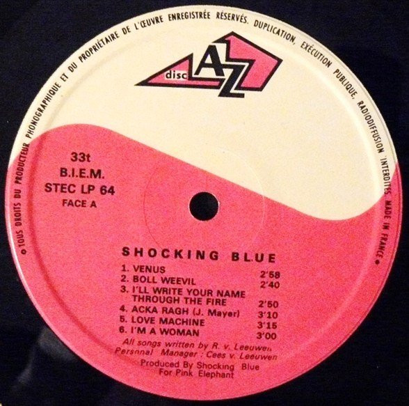 Shocking Blue - Venus | Disc'AZ (LPSTEC 64) - 3