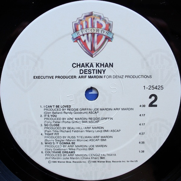 Chaka Khan - Destiny | Warner Bros. Records (9 25425-1) - 4 Chaka Khan - Destiny | Warner Bros. Records (9 25425-1) - 4