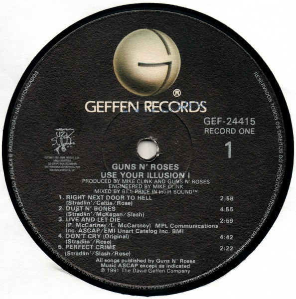 Guns N' Roses - Use Your Illusion I | Geffen Records (GEF-24415) - 3