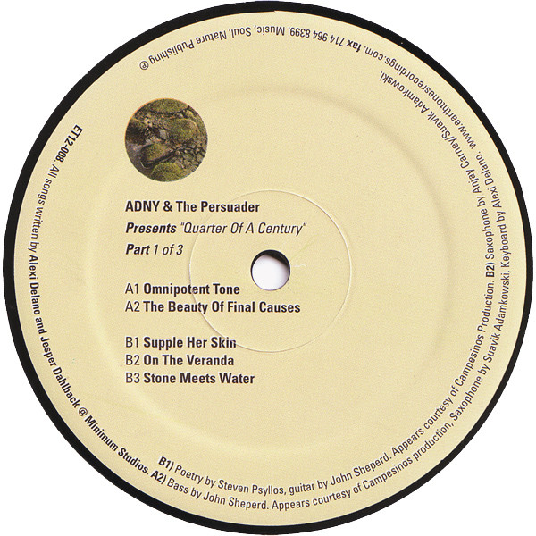 ADNY & The Persuader - Quarter Of A Century - Part 1 Of 3 | Earthtones Recordings (ET12-008)