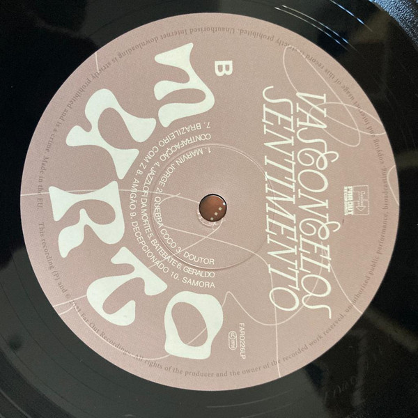 Vasconcelos Sentimento - Furto | Far Out Recordings (FARO226LP) - 4 Vasconcelos Sentimento - Furto | Far Out Recordings (FARO226LP) - 4