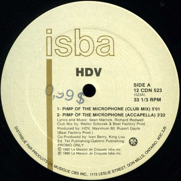 HDV - Pimp Of The Microphone | Isba (12 CDN 523)