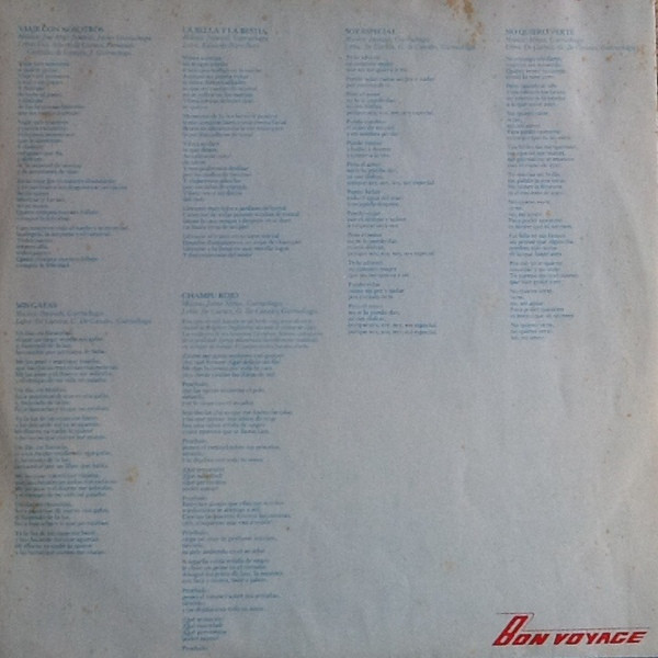 Orquesta Mondragón - Bon Voyage | EMI (10C 064-021.725) - 4