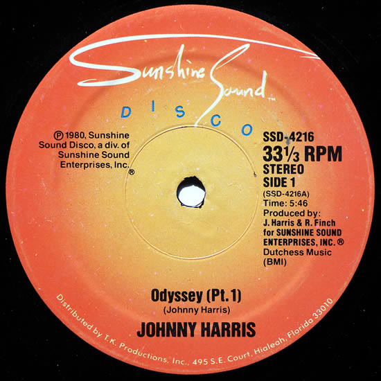 Johnny Harris - Odyssey | Sunshine Sound Disco (SSD-4216)