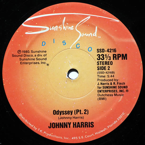 Johnny Harris - Odyssey | Sunshine Sound Disco (SSD-4216) - 2