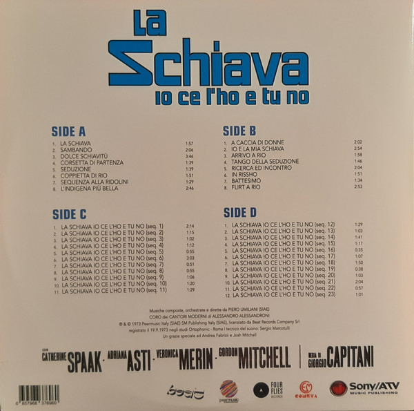 Piero Umiliani - La Schiava Io Ce L'Ho E Tu No | Four Flies Records (FLIES 29) - 4 Piero Umiliani - La Schiava Io Ce L'Ho E Tu No | Four Flies Records (FLIES 29) - 4