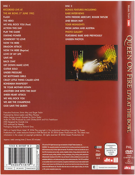 Queen - Queen On Fire (Live At The Bowl) | Parlophone (7243 5 44187 9 2) - 3