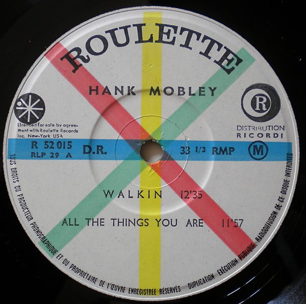 Hank Mobley - Monday Night At Birdland | Roulette (R-52015) - 3 Hank Mobley - Monday Night At Birdland | Roulette (R-52015) - 3