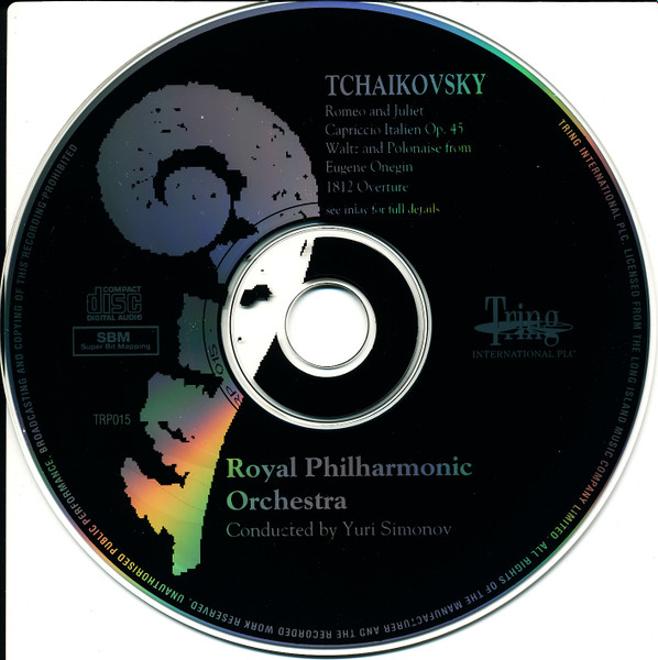 Royal Philharmonic Orchestra , Pyotr Ilyich Tchaikovsky , Yuri Simonov - Romeo And Juliet - Capriccio Italien Op. 45 - Waltz And Polonaise From Eugene Onegin - 1812 Overture | Tring International PLC (TRP015) - 4 Royal Philharmonic Orchestra , Pyotr Ilyich Tchaikovsky , Yuri Simonov - Romeo And Juliet - Capriccio Italien Op. 45 - Waltz And Polonaise From Eugene Onegin - 1812 Overture | Tring International PLC (TRP015) - 4
