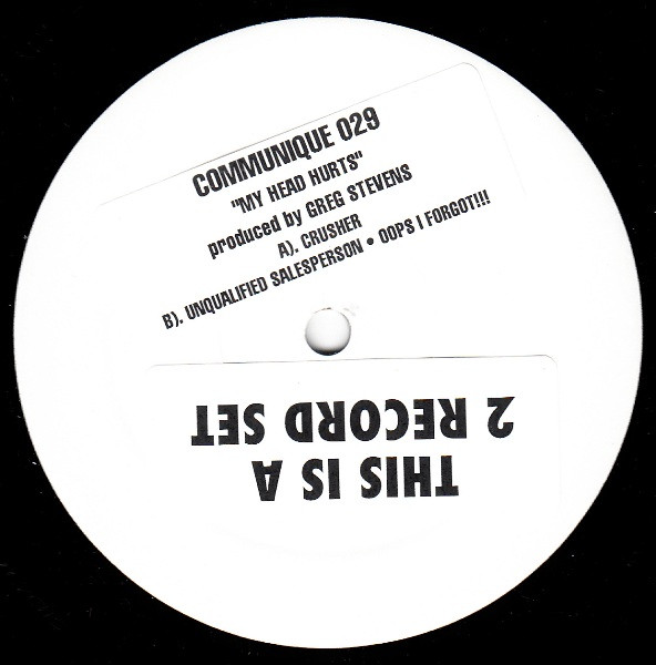 Greg Stevens - My Head Hurts | Communique Records (COMMUNIQUE 029)