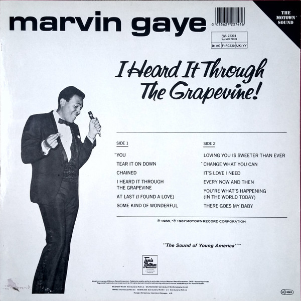 Marvin Gaye - I Heard It Through The Grapevine! | Tamla Motown (WL72374) - 2 Marvin Gaye - I Heard It Through The Grapevine! | Tamla Motown (WL72374) - 2