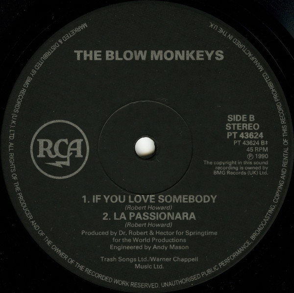 The Blow Monkeys - Springtime For The World | RCA (PT 43624) - 3 The Blow Monkeys - Springtime For The World | RCA (PT 43624) - 3