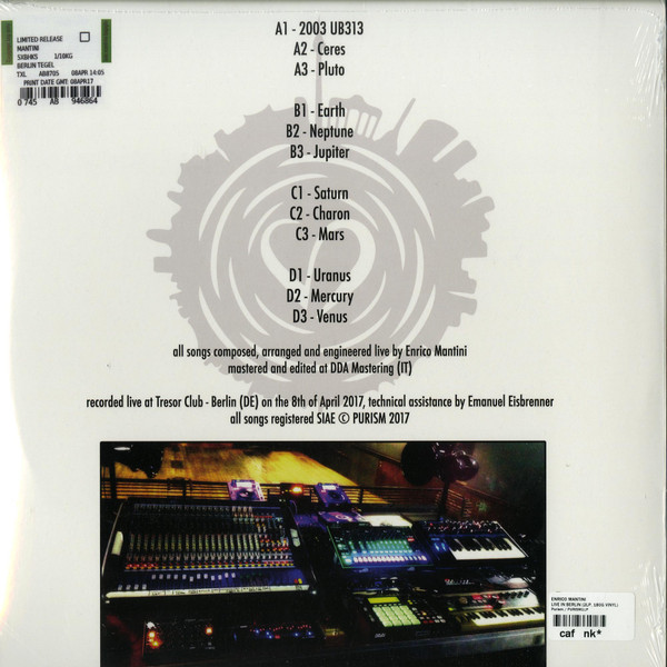 Enrico Mantini - Live in Berlin | PURISM (PURISM 1 LP)