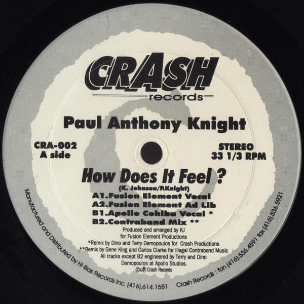 Paul Knight - How Does It Feel? | Crash Records (CRA-002)