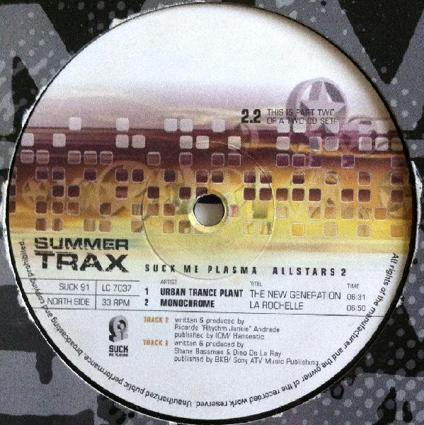 Various - Suck Me Plasma Allstars - Summer Trax 2.2 | Suck Me Plasma (SUCK 91)