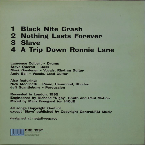 Ride - Black Nite Crash | Creation Records (CRE 199T) - 2